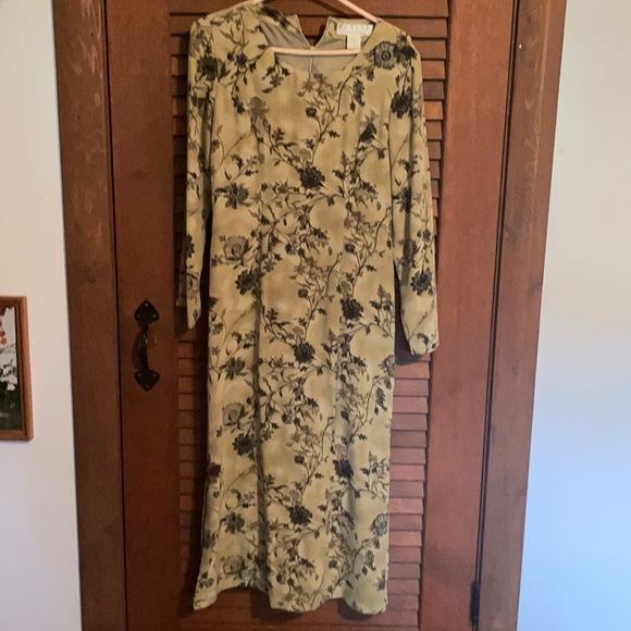 Silk size 2 oriental print dress - Picture 1 of 6